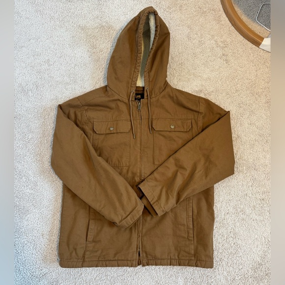 Lee Other - Lee Men’s Brown Sherpa Jacket Size Medium